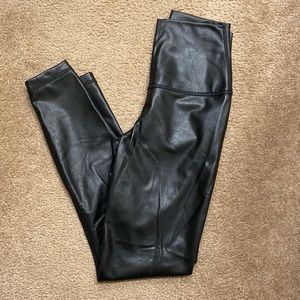 Faux leather leggings